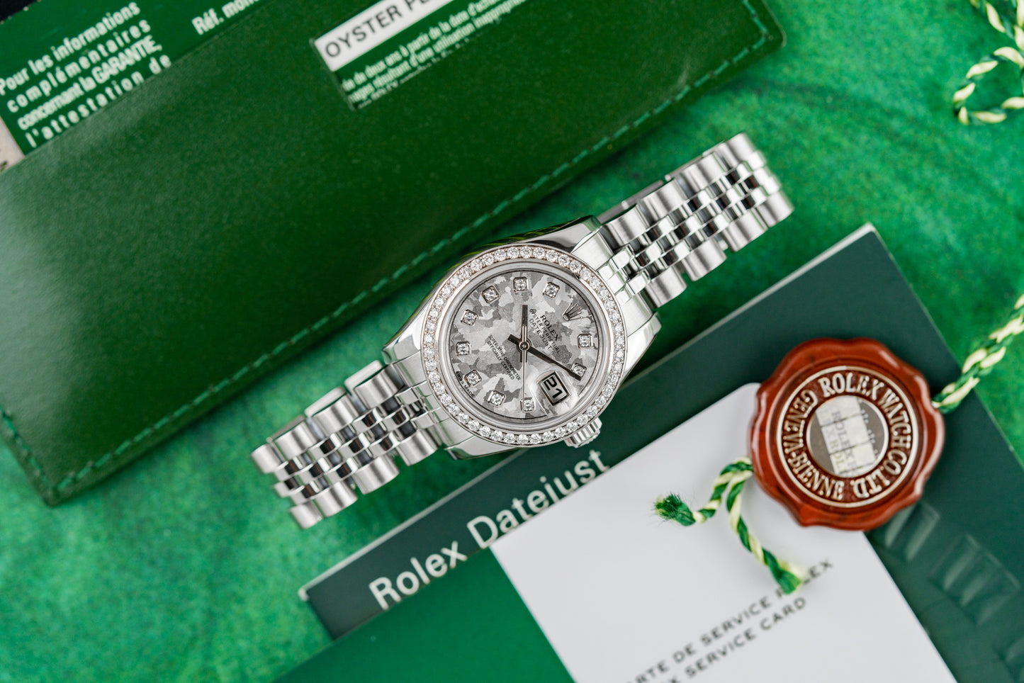 Rolex Lady-Datejust 26 Crystal Diamond Dial Factory Bezel 2011 Model