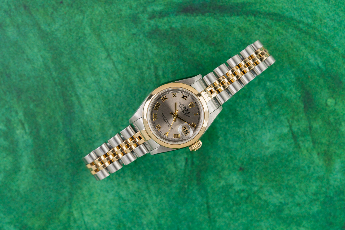 Rolex Lady-Datejust 79163 Two Tone yellow Gold Silver dial 2002 Model