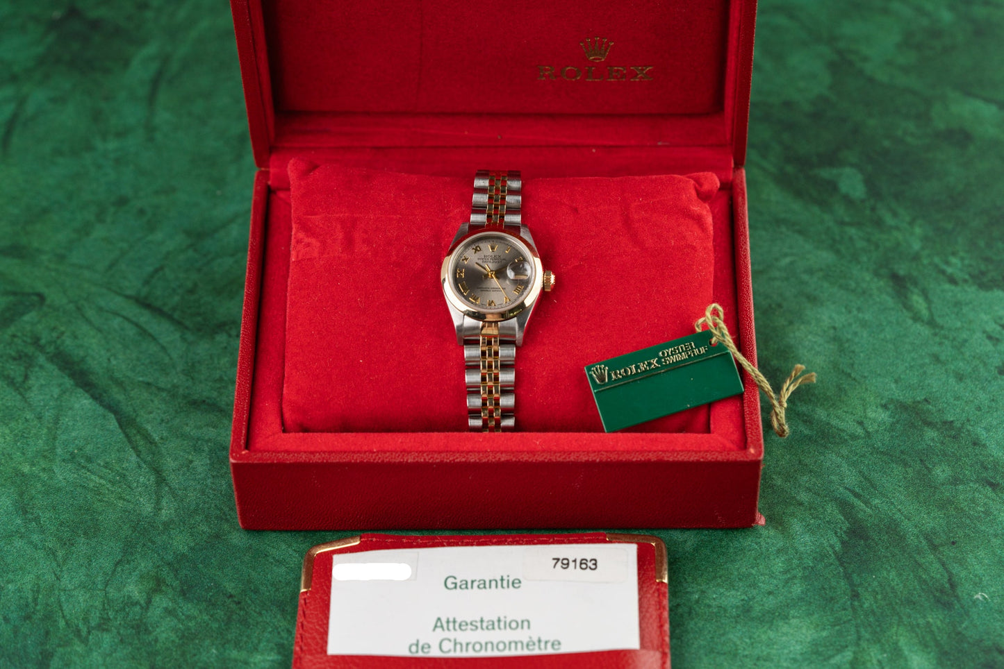 Rolex Lady-Datejust 79163 Two Tone yellow Gold Silver dial 2002 Model