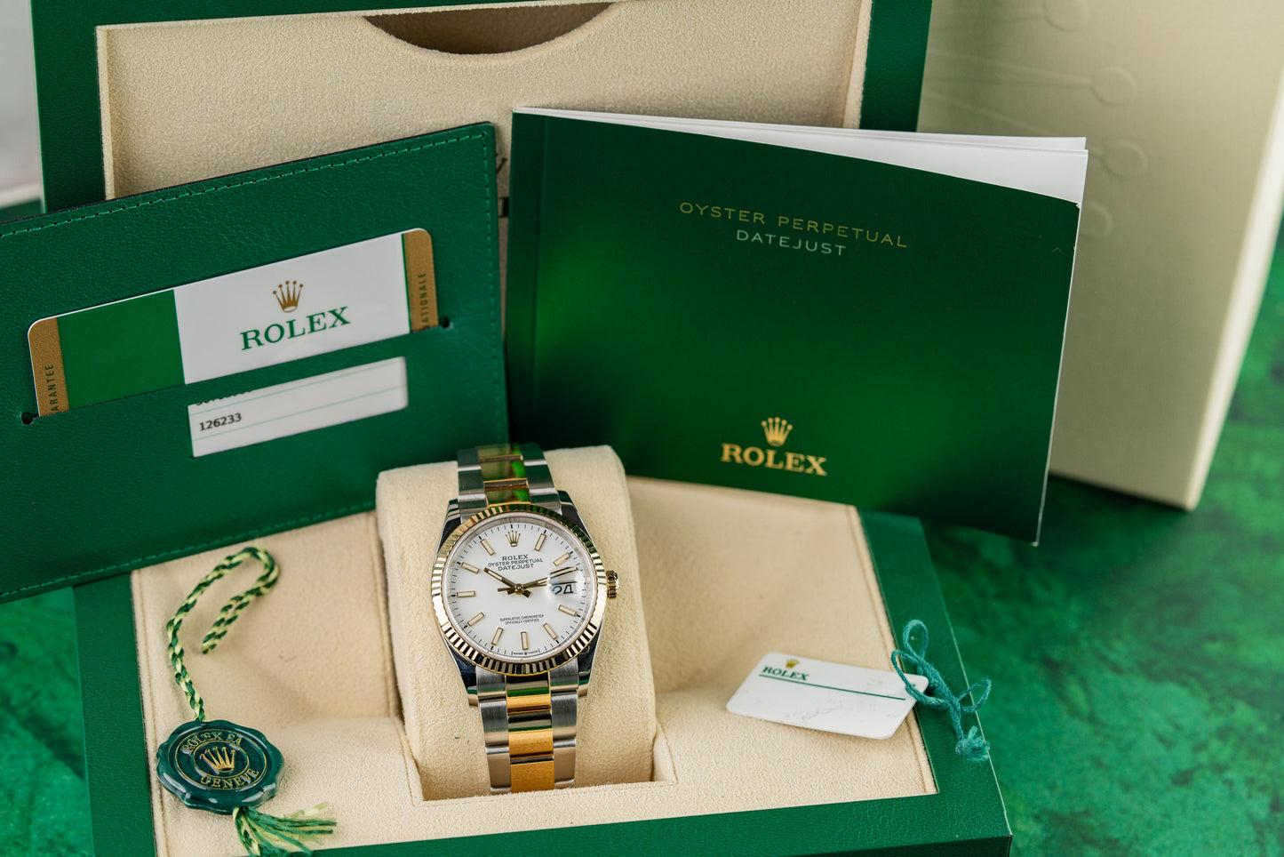 Rolex Datejust 36 126233 White Index Dial Oyster Two Tone Bracelet - The Watch Business Sydney