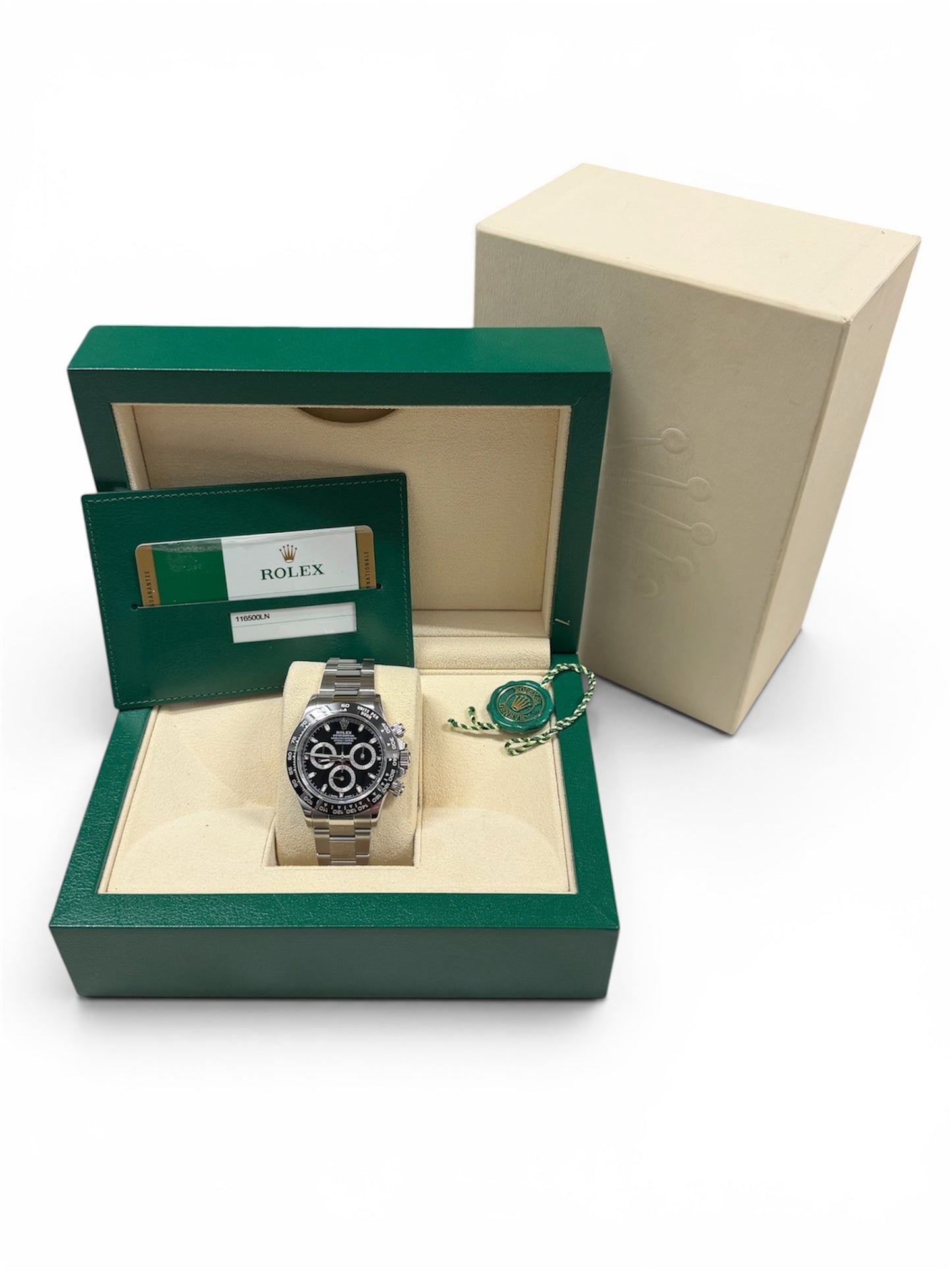 Rolex Daytona 116500LN Black Dial Full Set Box and Papers - The Watch Business Sydney CBD