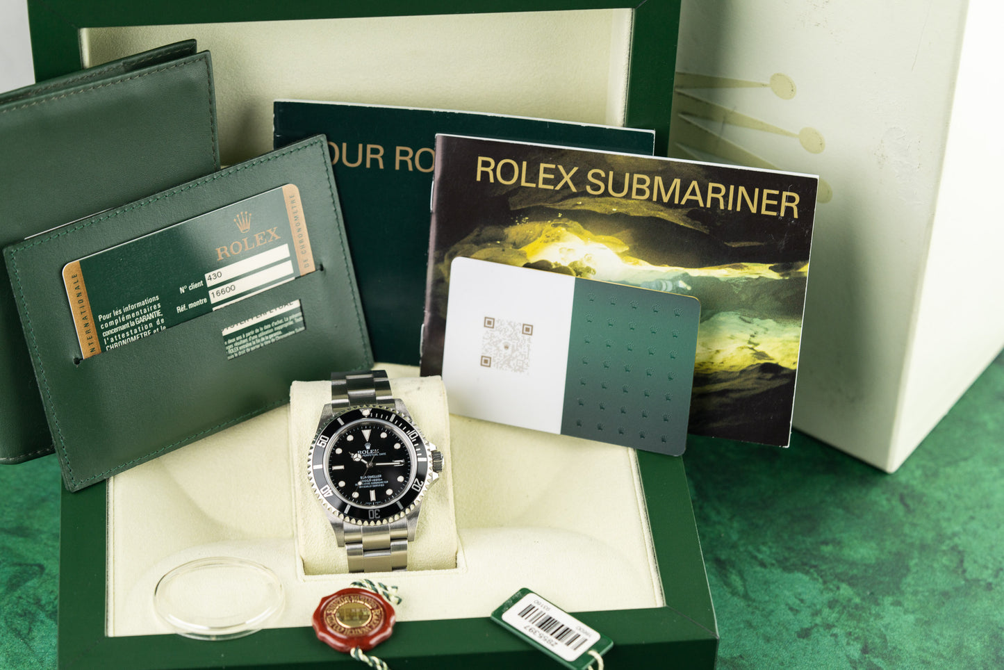Rolex Sea-Dweller 16600 Black Dial Full Set Box Papers and Rolex Service Card 2007 - The Watch Business Sydney