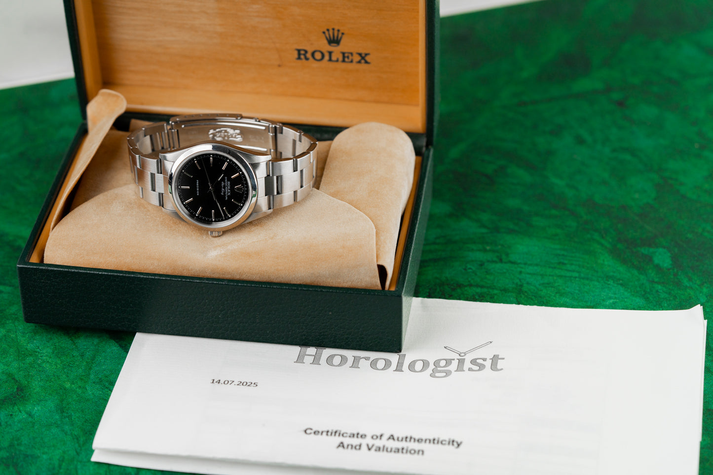 Rolex Air-King 14000 Stainless Steel Black Dial 34mm 1997 Model