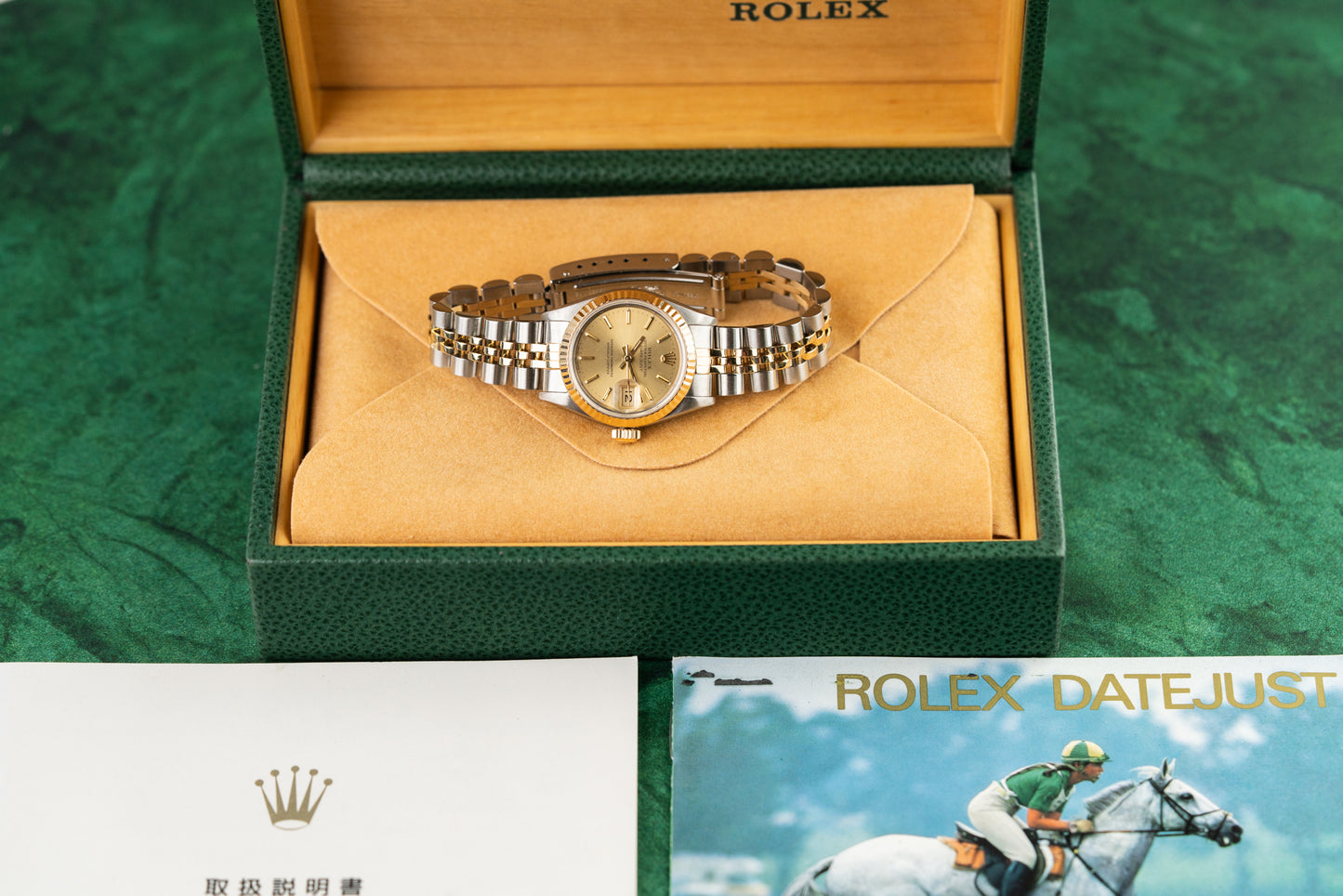 Rolex Lady-Datejust 26 Champagne Dial 69173 Two Tone Yellow Gold 1990