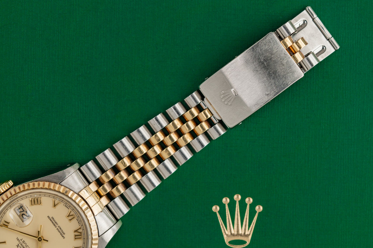 Rolex Datejust 36 Champagne Roman Dial 16233 S Serial 1993 Model