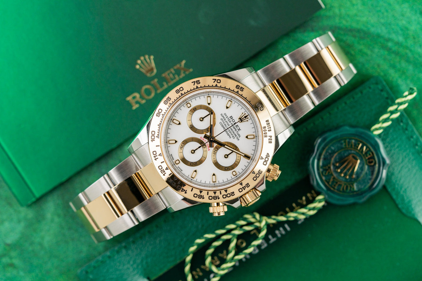 Rolex Daytona 116503 White Dial Two Tone Yellow Gold 2021 Model