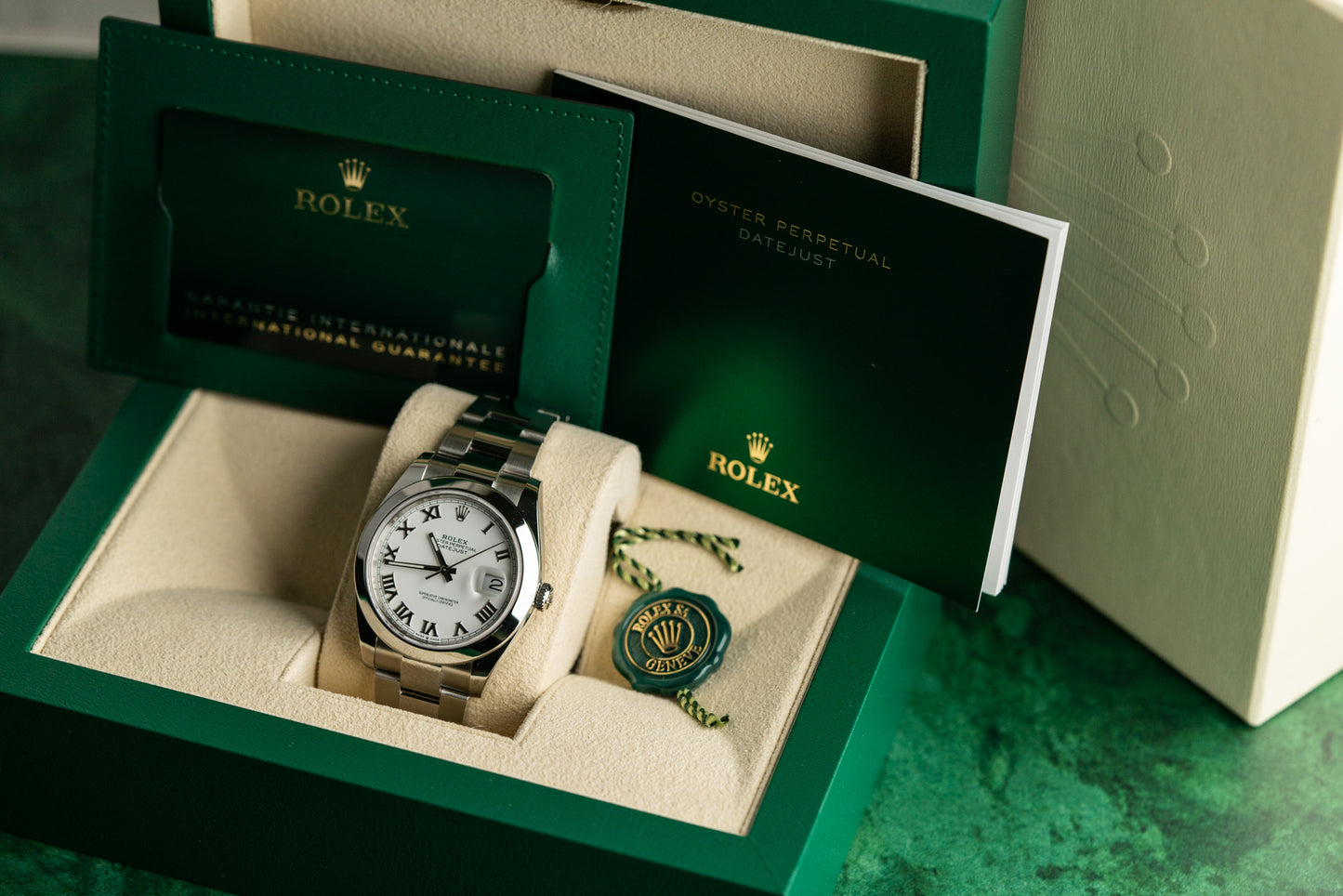 Rolex Datejust 41 White Roman Dial 126300 Stainless Steel 2023 Model