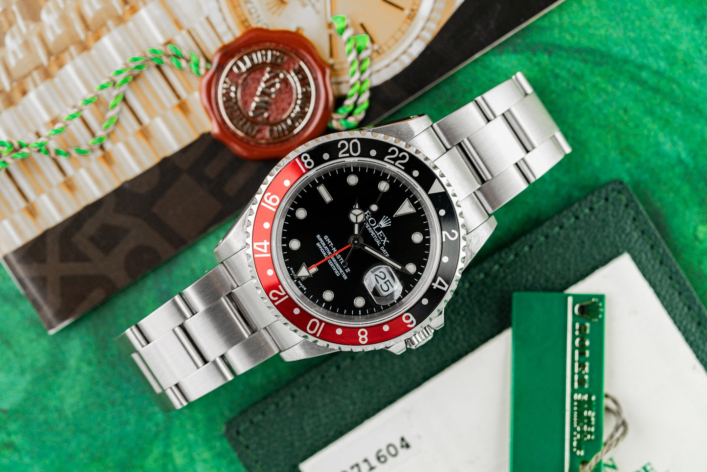 Rolex GMT-Master II 'Coke' 16710 Stainless Steel Black Dial 2000 Model