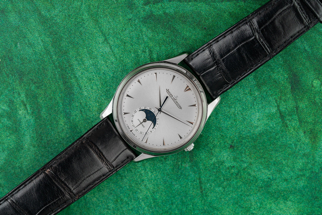 Jaeger-LeCoultre Master Ultra Thin Moon Q1368420 stainless steel silver dial 2018 full set - The Watch Business Sydney