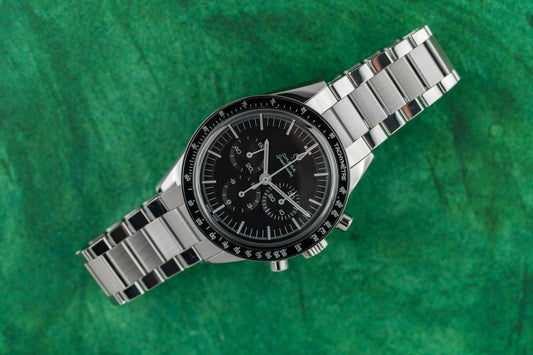 Omega Speedmaster Ed White 311.30.40.30.01.001 black step dial stainless steel 2025 - The Watch Business Sydney