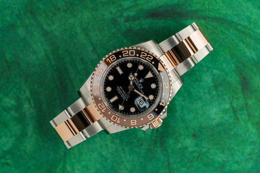 Rolex GMT-Master II 126711CHNR Rootbeer two tone rose gold Oyster 2022 full set - The Watch Business Sydney