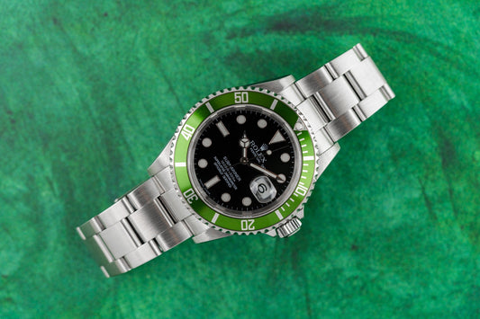 Rolex Submariner Kermit 16610LV green bezel Z serial 2006 - The Watch Business Sydney