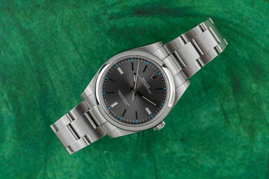 Rolex Oyster Perpetual 39 Rhodium Dial ref 114300 stainless steel 2016 full set — The Watch Business Sydney