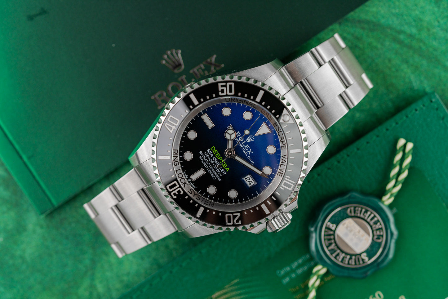 Rolex Sea-Dweller Deepsea 126660 D-Blue Gradient Dial James Cameron - The Watch Business Sydney
