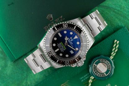 Rolex Sea-Dweller Deepsea 126660 D-Blue Gradient Dial James Cameron - The Watch Business Sydney