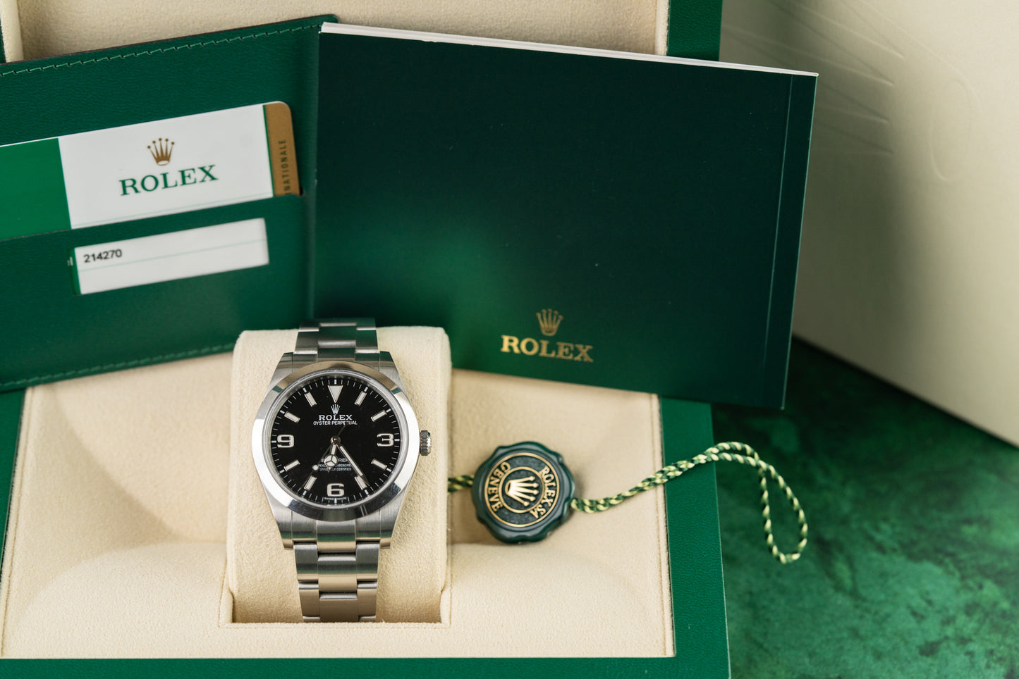 Rolex Explorer 214270 Black MK2 Dial 39mm Stainless Steel 2017 Model