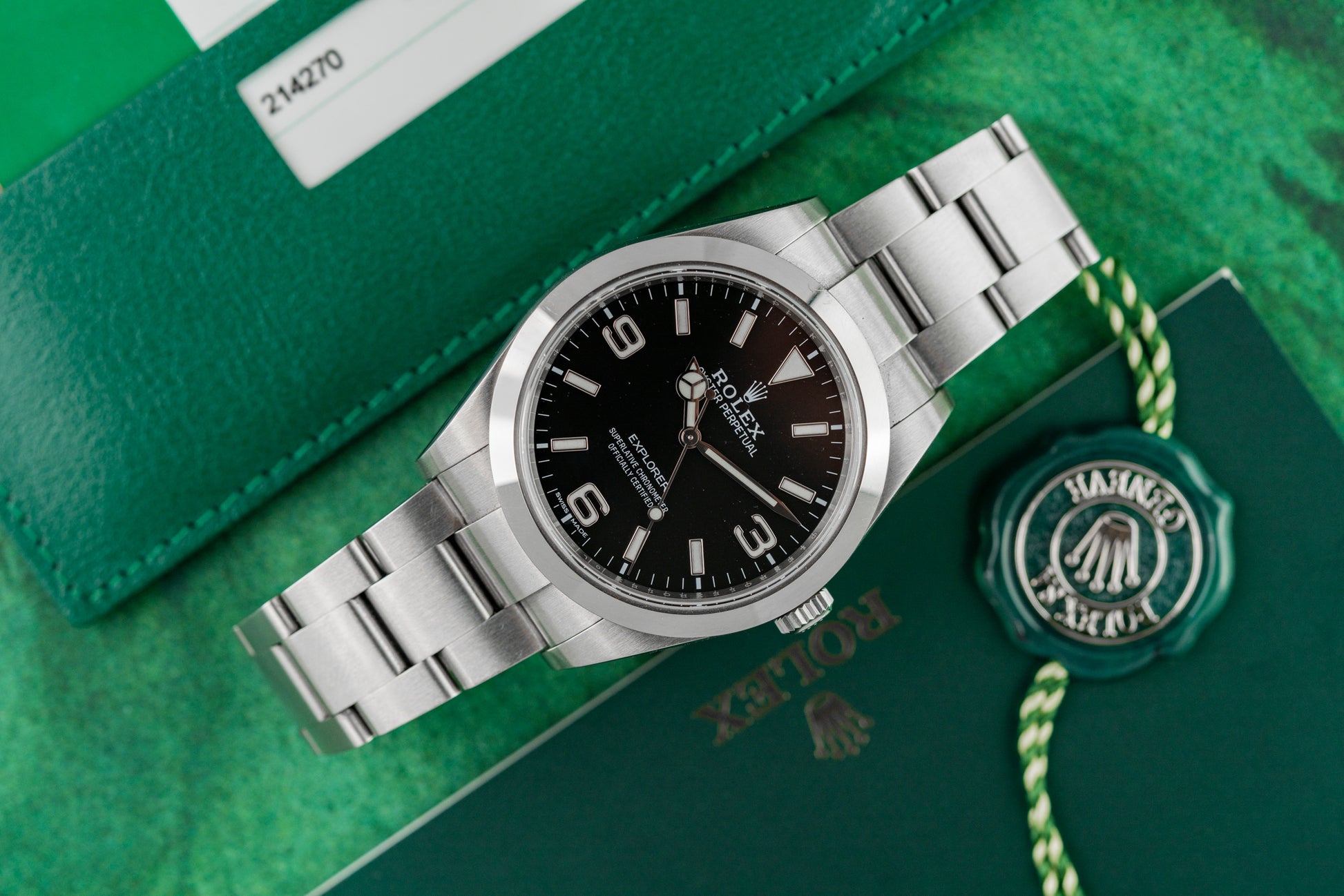 Rolex Explorer 214270 Black MK2 Dial 39mm Stainless Steel 2017 Model