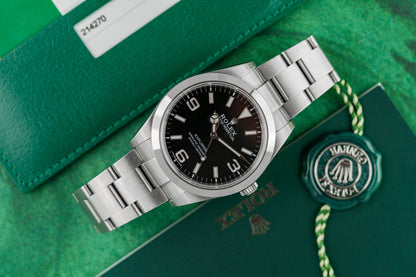 Rolex Explorer 214270 Black MK2 Dial 39mm Stainless Steel 2017 Model