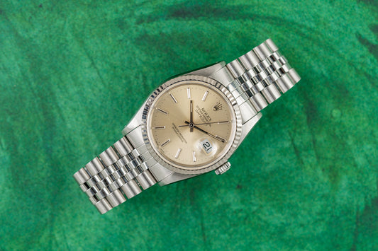 Rolex Datejust 36 Silver Dial 16234 Stainless Steel X Serial 1991 Model
