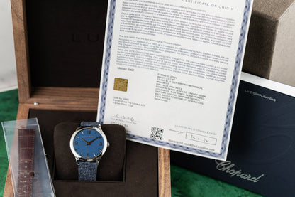 Chopard L.U.C. Blue Dial 168592-3002 Stainless Steel 2026 Model caseback - Pre-Owned Sydney