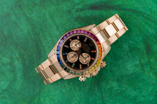 Rolex Daytona 116505 Rose Gold Aftermarket Rainbow set 2018 Model