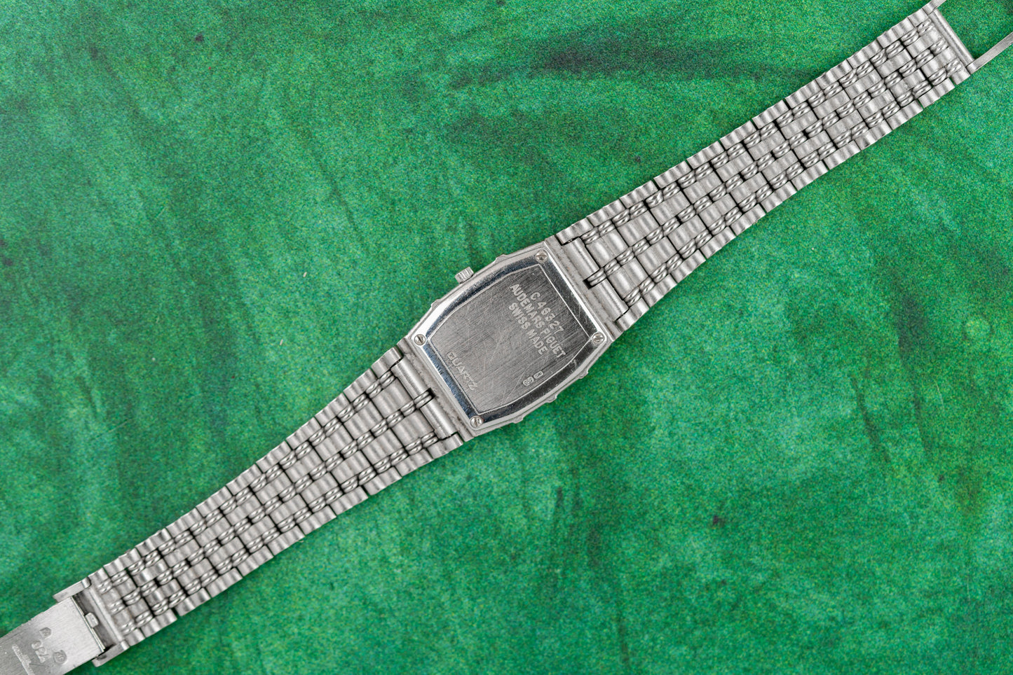 Audemars Piguet Bamboo Mini White Gold Pave Diamond Dial Quartz