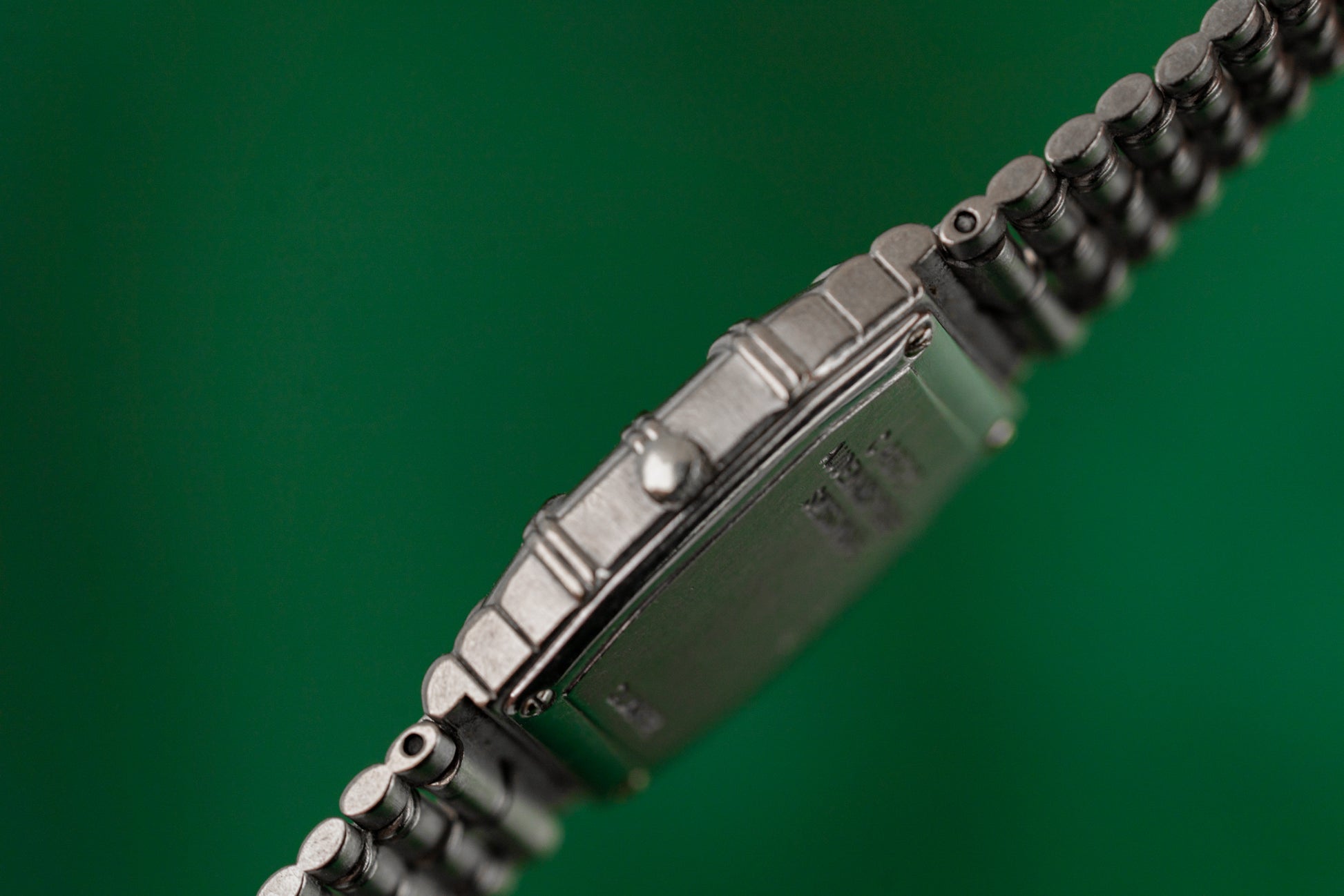 Audemars Piguet Bamboo Mini White Gold Pave Diamond Dial Quartz