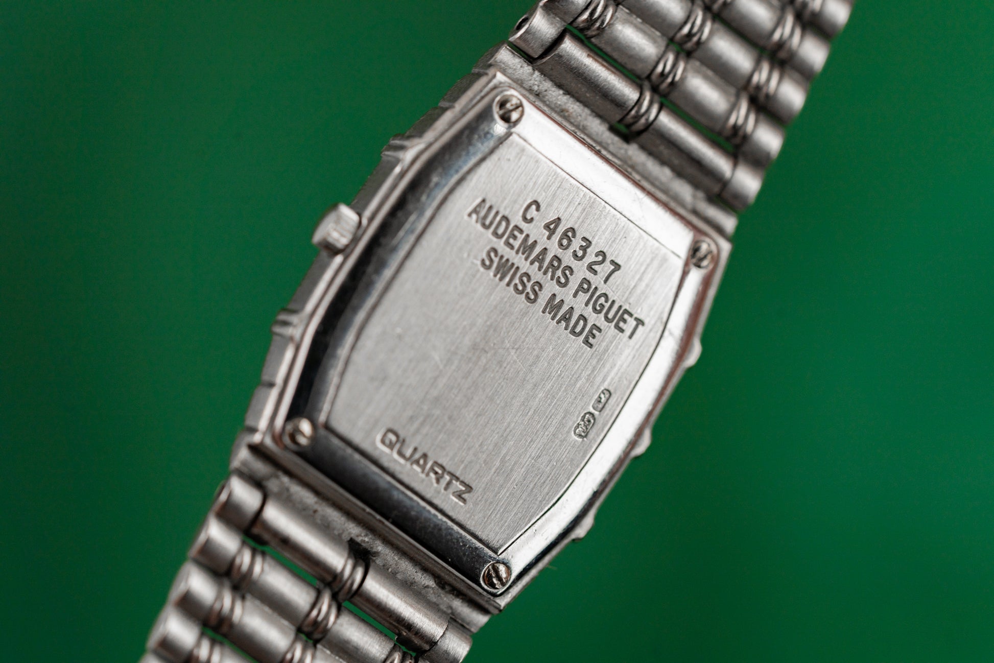 Audemars Piguet Bamboo Mini White Gold Pave Diamond Dial Quartz