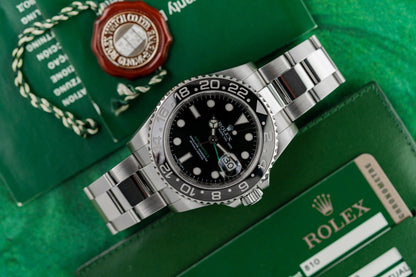 Rolex GMT-Master II 116710LN Black Dial 'Green Arrow' 2007 Model