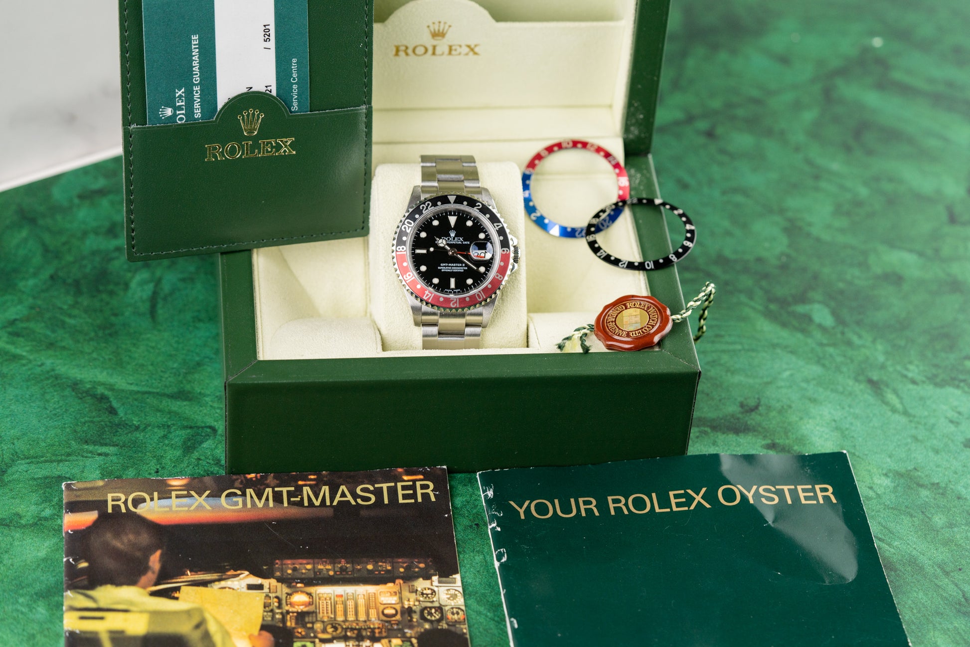 Rolex GMT-Master II 16710 Stainless Steel 2004 Model F Serial