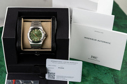 IWC Ingenieur IW328908 Automatic 40 Green Dial 2025 Model