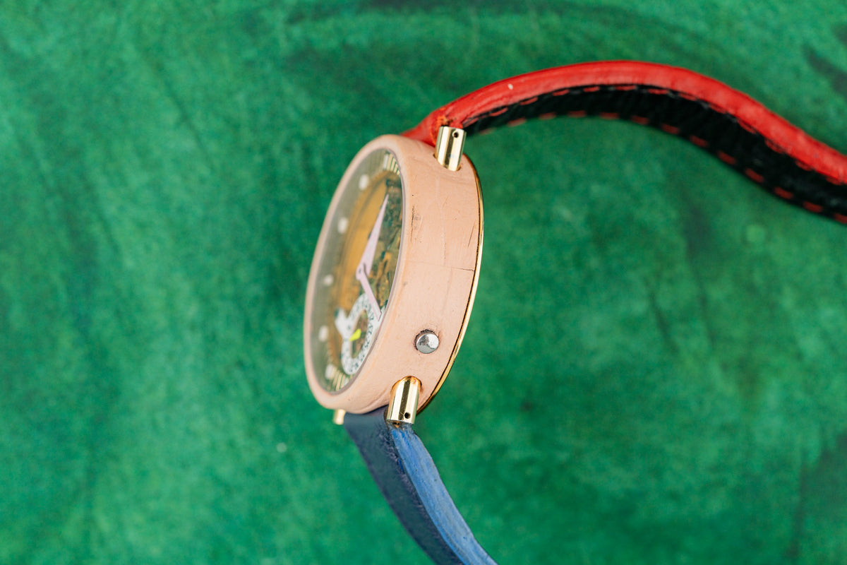 Alain Silberstein Tourbillon Volant TMA3-002 Skeleton Dial Crown Side Case - The Watch Business Sydney CBD