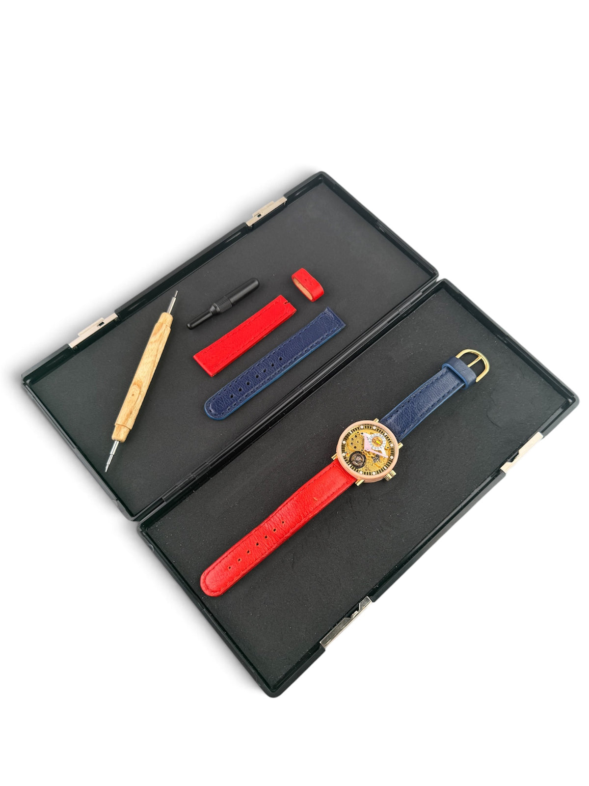 Alain Silberstein Tourbillon Volant TMA3-002 Skeleton Dial Original Box and Straps - Alain Silberstein Sydney