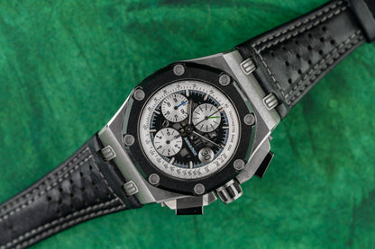 Audemars Piguet Royal Oak Offshore Barrichello II 26078IO Black Dial Titanium Limited Edition 2007 - The Watch Business Sydney