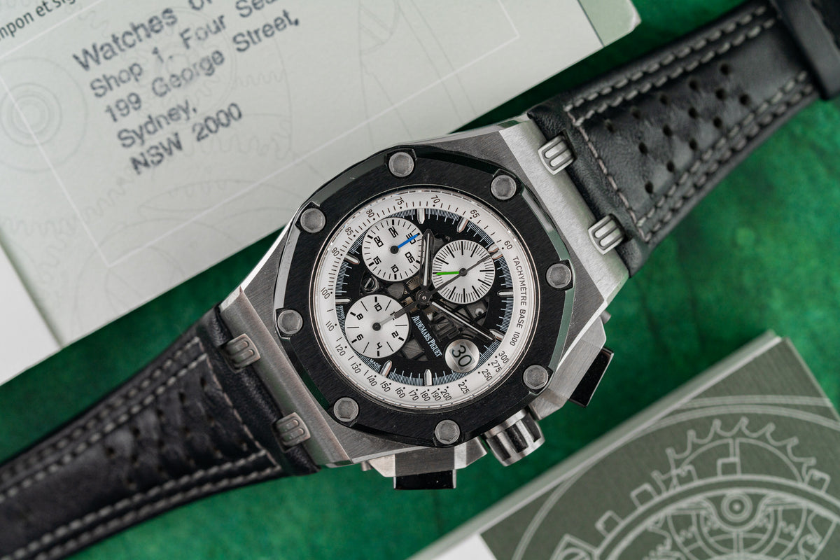 Audemars Piguet Royal Oak Offshore Barrichello II 26078IO Black Dial with Original Papers - The Watch Business Sydney