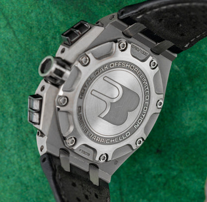 Audemars Piguet Royal Oak Offshore Barrichello II 26078IO Black Dial Limited Edition 0780 of 1000 Caseback - The Watch Business Sydney CBD