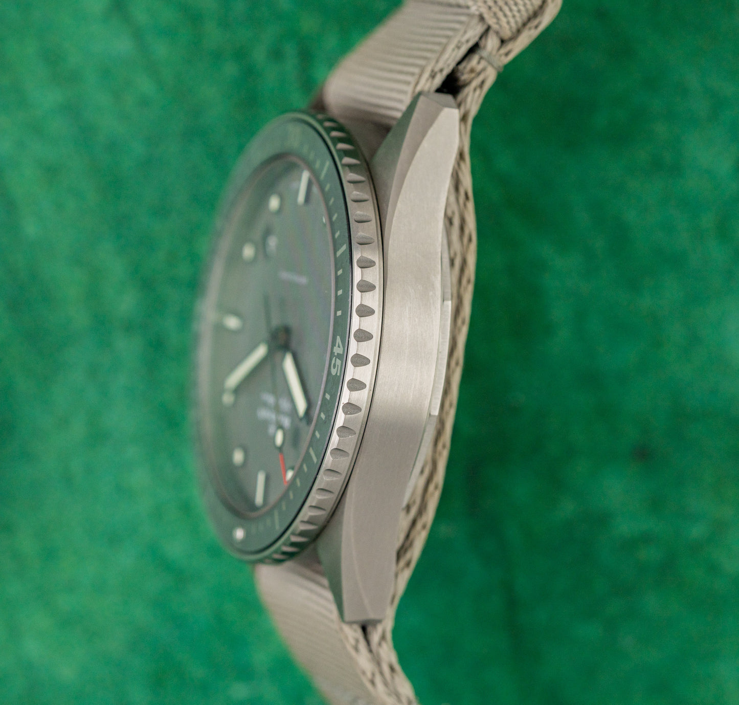 Blancpain Fifty Fathoms Bathyscaphe 5000-1210-NAGA Anthracite Grey Dial Grey Ceramic Bezel Satin Brushed Titanium Case - The Watch Business Sydney CBD