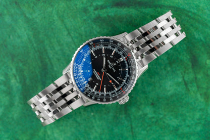 Breitling Navitimer GMT 41 A32310251B1A1 Black Dial Stainless Steel 2025 - The Watch Business Sydney