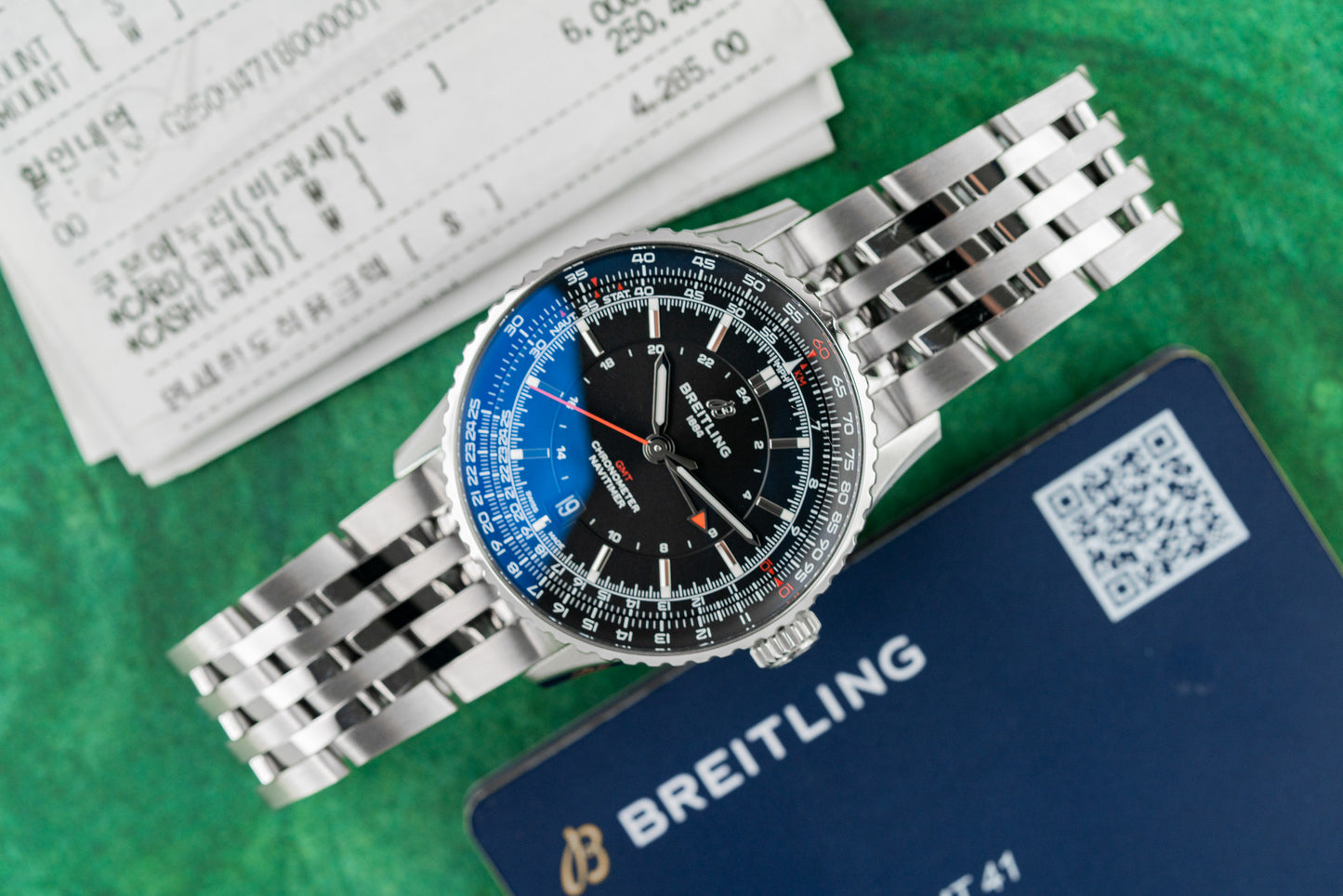 Breitling Navitimer GMT 41 A32310251B1A1 Black Dial Slide Rule Bezel - Sydney