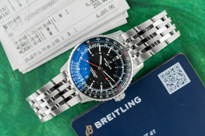 Breitling Navitimer GMT 41 A32310251B1A1 Black Dial Slide Rule Bezel - Sydney