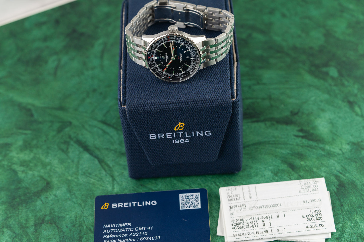 Breitling Navitimer GMT 41 A32310251B1A1 Black Dial Stainless Steel Bracelet - Sydney