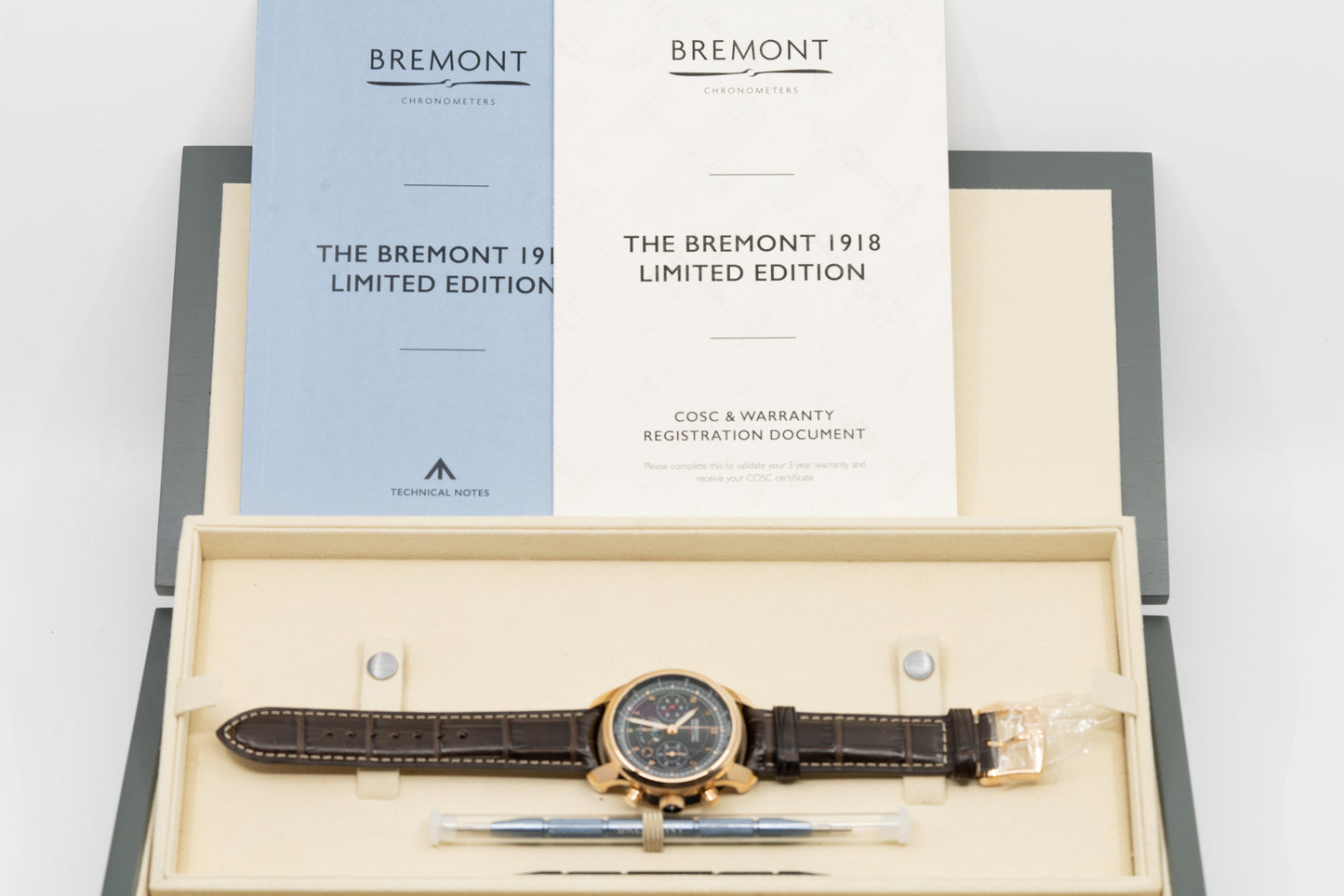 Bremont 1918 Limited Boutique Only Edition Rose Gold Unworn Full Set