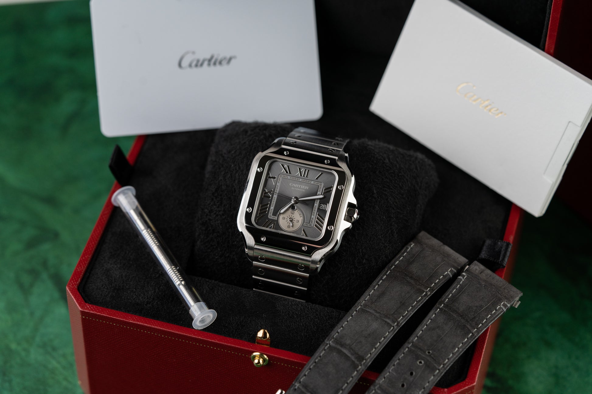 Cartier Santos De Cartier Dual Time WSSA0076 Stainless Steel 2025 Model