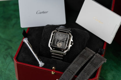 Cartier Santos De Cartier Dual Time WSSA0076 Stainless Steel 2025 Model