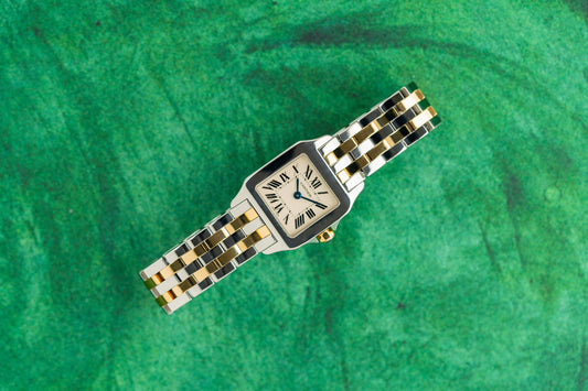 Cartier Santos Demoiselle W25066Z6 Two Tone Yellow Gold Quartz