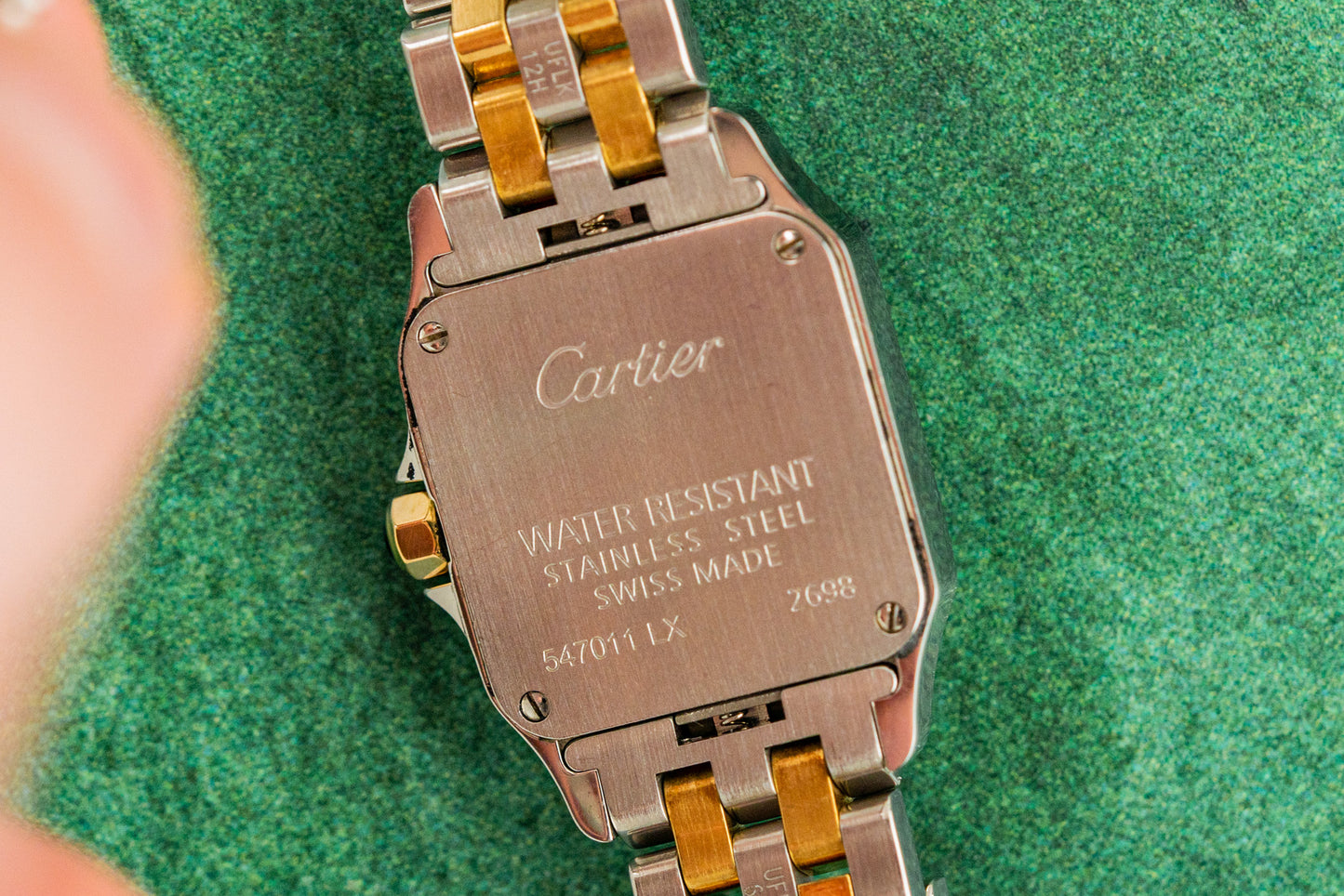 Cartier Santos Demoiselle W25066Z6 Two Tone Yellow Gold Quartz