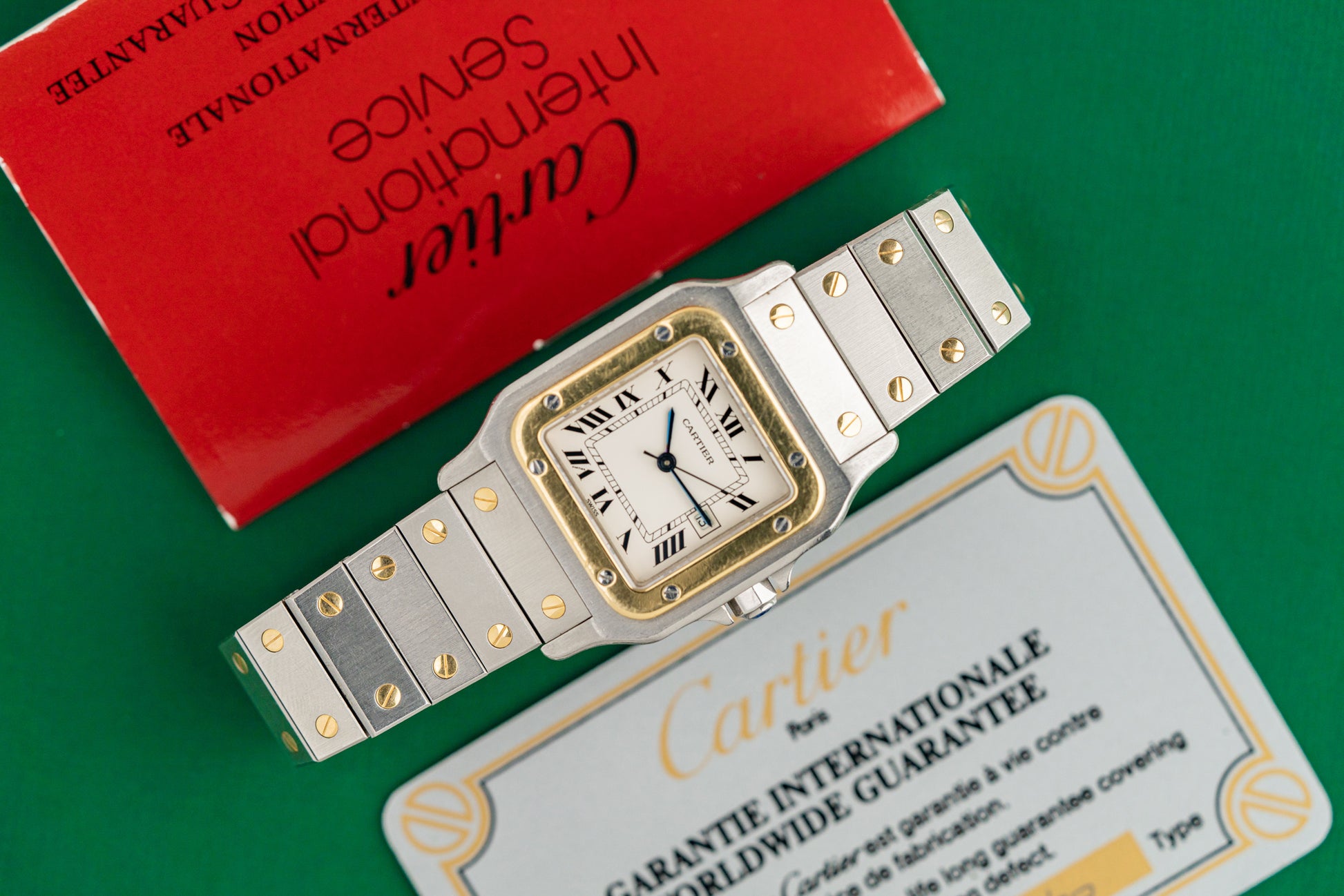 Cartier Santos Carree 2961 Two Tone Automatic 1981 Model