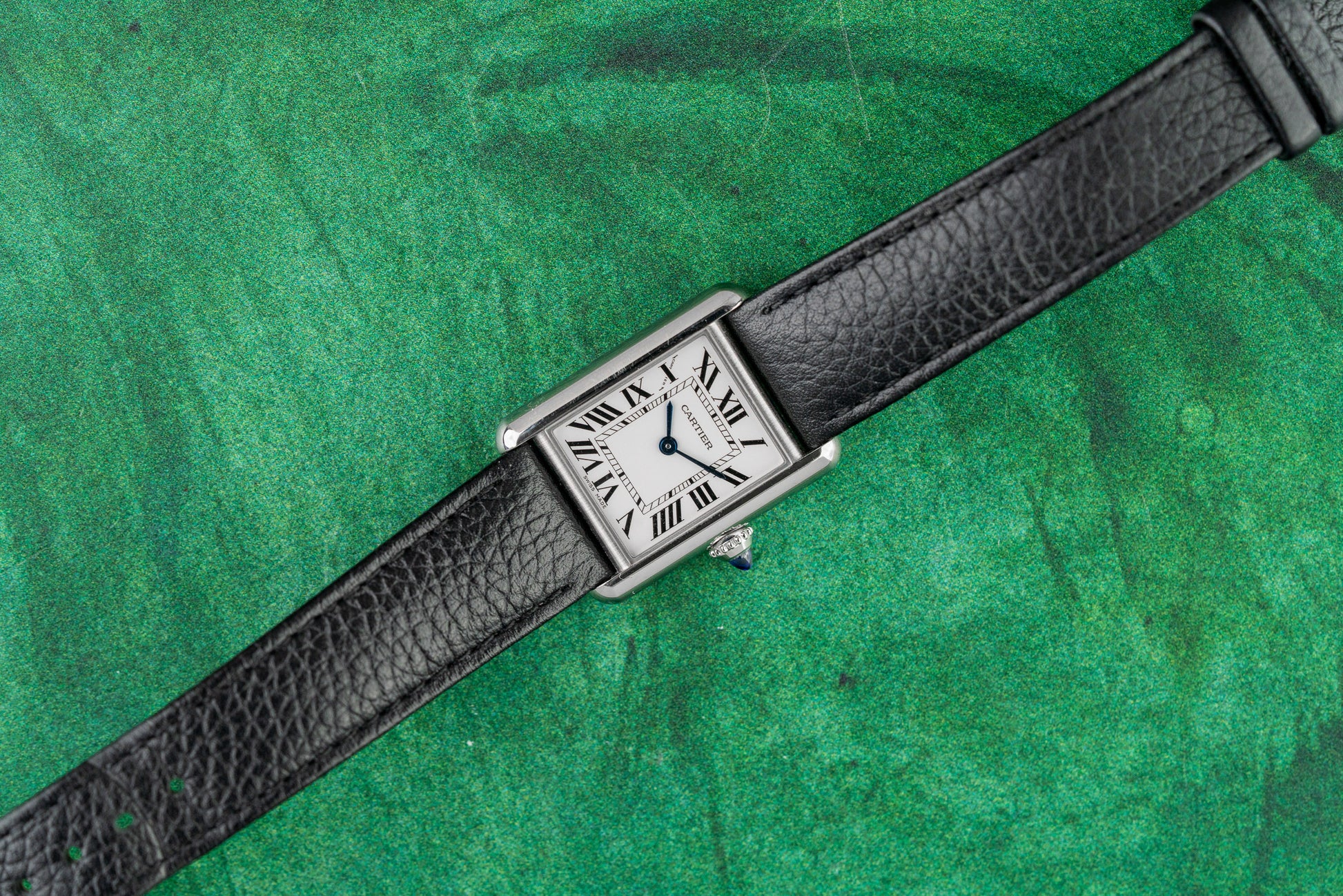 Cartier Tank Must Small WSTA0042 Silver Dial Black Roman Numerals - The Watch Business Sydney