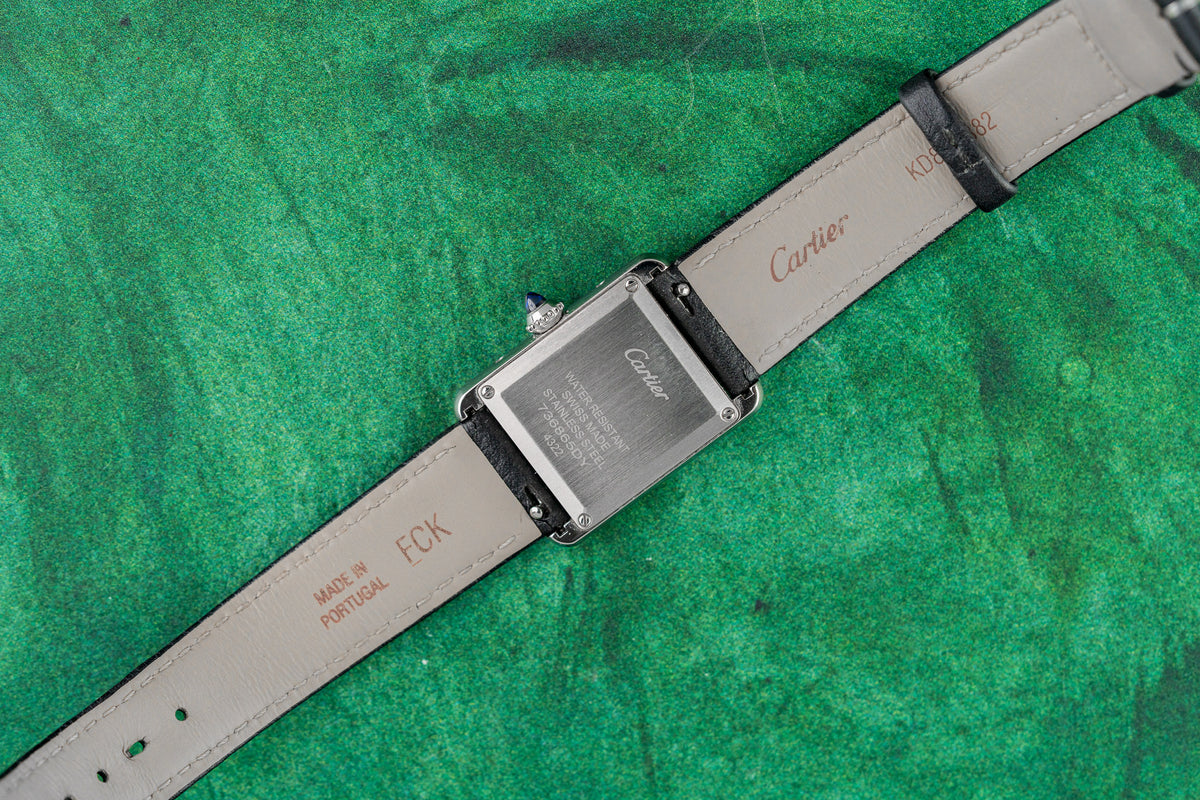 Cartier Tank Must Small WSTA0042 Silver Dial Full Set Box and Warranty Card 2023 - The Watch Business Sydney