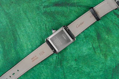 Cartier Tank Must Small WSTA0042 Silver Dial Full Set Box and Warranty Card 2023 - The Watch Business Sydney